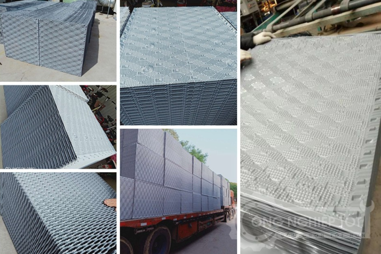 Tấm tản nhiệt tháp giải nhiệt Spindle có rất nhiều mẫu mã với kích thước khác nhau